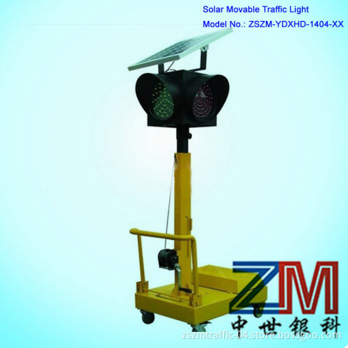 4 Aspects Movable on Street Solar Traffic Light/ Movable Traffic Light